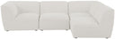 Miramar - 4 Piece Modular Sectional - Meridian Furniture - Stationary Sectionals - Elite Enclave Home