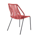 22" Metal Outdoor Dining Chair (Set of 2) - Red