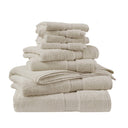 800GSM - 8 Piece Antimicrobial Towel Set - Natural - Madison Park Signature - Towel Sets - Elite Enclave Home