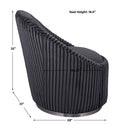 Crue - Fabric Swivel Chair - Gray