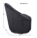 Crue - Fabric Swivel Chair - Uttermost - Swivel Chairs - Elite Enclave Home