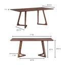 Godenza - Dining Table - Natural Walnut - Moe's Home Collection - Dining Tables - Elite Enclave Home