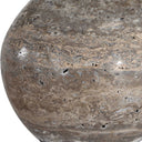 Jaycee - Dark Travertine Buffet Lamp - Brass / Gold / Gray