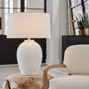Reyna - Chalk Table Lamp - White