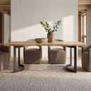 Bent - Dining Table Small - Oak / Natural - Moe's Home Collection - Dining Tables - Elite Enclave Home
