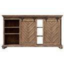 Primalia - Barn Door Media Console - Light Brown