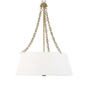 Andalucia - 4 Light Drum Pendant - Gold / White - Uttermost - Pendant Lighting- Elite Enclave Home