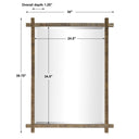 Abanu - Ribbed Dressing Mirror - Uttermost - Vanity Mirrors - Elite Enclave Home