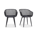 Piazza - Outdoor Chair (Set of 2) - Black - Moe's Home Collection - Chair Sets - Elite Enclave Home