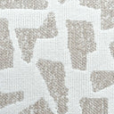 Uttermost Scatter Abstract Outdoor Pillow – cream woven ground with multi-tonal putty abstract shapes in Sunbrella solution-dyed acrylic 