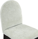 Waldorf - Chenille Dining Side Chair With Black Legs - Meridian Furniture - Side Chairs - Elite Enclave Home