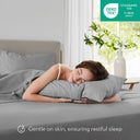 Cotton 144TC - Full Solid Sheet Set - Dark Gray - 510 Design - Bedding Sets - Elite Enclave Home