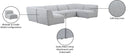 Miramar - 6 Piece Modular Sectional - Meridian Furniture - Stationary Sectionals - Elite Enclave Home