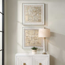 Unpredictable Hand - Painted Canvases (Set of 2) - Gray