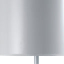 Metal Table Lamp With White Classic Drum Shade - White