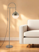 Crossed Floor Lamp - White And Brushed Bronze - HomeRoots - Floor Lamps - Elite Enclave Home