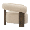 Lennox - Shearling Accent Chair - Beige / Brown - Uttermost - Accent Chairs- Elite Enclave Home