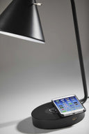 Asymmetrical Diabolo Metal Desk Lamp - Black
