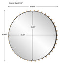 Cosmopolitan - Round Mirror - Black
