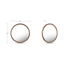 Alcott - Round Accent Mirror Large - Walnut - Moe's Home Collection - Accent Mirrors - Elite Enclave Home