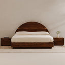 Watson - Queen Bed - Walnut - Moe's Home Collection - Slat Beds - Elite Enclave Home