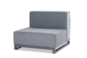 Coating Metal Outdoor Modular With Gray Cushion - Gray