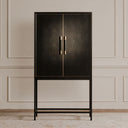 Mako - Bar Cabinet - Black - Moe's Home Collection - Wine Cabinets - Elite Enclave Home