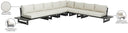 Maldives - 6 Piece Water Resistant Outdoor Patio Modular Sectional With Gray Base - Meridian Furniture - Stationary Sectionals - Elite Enclave Home