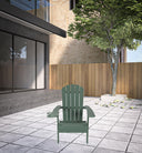 Heavy Duty Plastic Adirondack Chair - Green