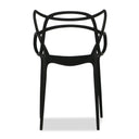 Heavy Duty Plastic Indoor Outdoor Dining Chair - Black