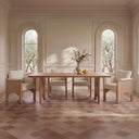 Bauer - Dining Chair - Cream / White / Light Brown - Moe's Home Collection - Side Chairs - Elite Enclave Home