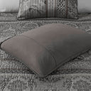 Bellagio - 6 Piece King/California King Quilt Set With Throw Pillows - Gray