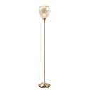 Bellow - Uplight Floor Lamp - Antique Brass