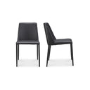 Nora - Vegan Leather Dining Chair (Set of 2) - Black - Moe's Home Collection - Chair Sets - Elite Enclave Home