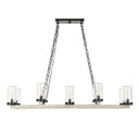 Edgecomb - 10 Light Indoor-Outdoor Chandelier - Black / Gray