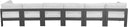 Nizuc - Outdoor Patio 6 Seat Modular Sofa With Gray Frame