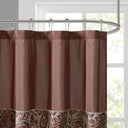 Aubrey - Shower Curtain - Burgundy - Madison Park - Shower Curtains - Elite Enclave Home