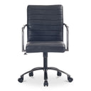 Roy - Leather Office Chair - Black - Moe's Home Collection - Swivel Chairs - Elite Enclave Home
