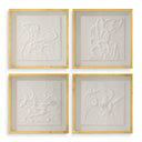 Fourfold - Framed Prints (Set of 4) - Gold