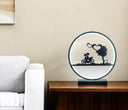 13" Bedside LED Table Lamp - Black