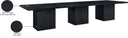 Belinda - Wood Mid - Century Modern Modular Dining Table - Black - Meridian Furniture - Dining Tables - Elite Enclave Home