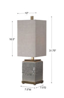 Covey - Glaze Buffet Lamp - Gray
