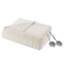 Heated Plush - King Blanket - Ivory