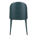 Burton - Vegan Leather Dining Chair (Set of 2) - Dark Teal - Moe's Home Collection - Chair Sets - Elite Enclave Home