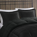 Alton - Full/Queen Plush Sherpa Down Alternative Comforter Set - Black - Woolrich - Comforters & Sets - Elite Enclave Home