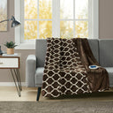 Heated Ogee - 60x70" Throw - Brown