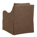 Luisa - Pinstripe Swivel Chair - Brown - Uttermost - Swivel Chairs - Elite Enclave Home