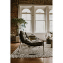 Connor - Leather Club Chair - Black - Moe's Home Collection - Club Chairs - Elite Enclave Home