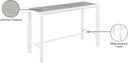 Nizuc - Outdoor Patio Rectangle Bar Table - Meridian Furniture - Bar Tables- Elite Enclave Home