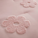 Gracie - Twin Floral Reversible Comforter Set With Flower Throw Pillow - Pink